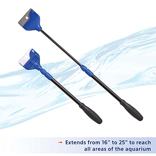 Aqueon ProScraper 3.0™ Adjustable Aquarium Algae Scraper (Pack of 2) - size: No Size (Pack of 2), style: Adjustable Scraper