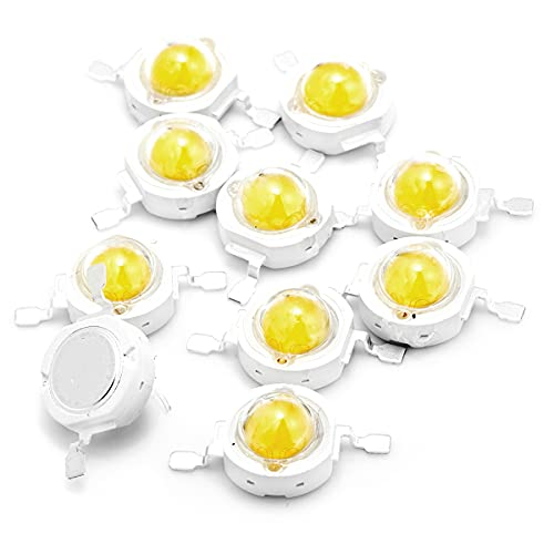 CHANZON 10 pcs High Power Led Chip 5W Natural White 4000K - 4500K | (600mA - 700mA / DC 6V - 7V / 5 Watt) Super Bright Intensity SMD COB Light Emitter Components Diode Bulb Lamp DIY Lighting - color: B) Natural-white (4000k)