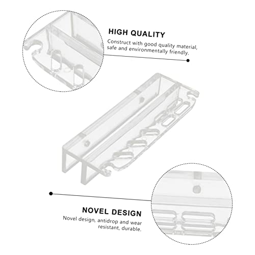 Toddmomy Fish Tank Tool Holder Plant Holder for Aquarium Algae Scraper Storage Rack Simple Installation Design