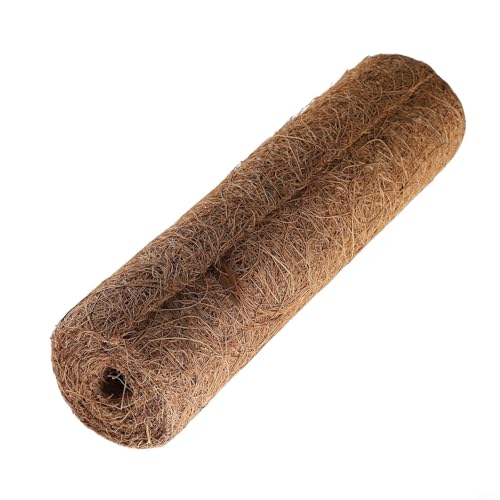 Natural Coconut Palm Mat Liner for Hanging Baskets Planters Terrariums Cuttable Coir Floor Mat Reptile Habitat Garden Decor 20x100cm(25 x 100cm) - size: 25 x 100cm