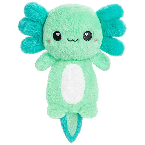 Axolotl Microwavable Unscented Heating Pad for Women and Kids- Cute Soft Cozy Pillow Plush Heatable Warm Stuffed Animals - Kawaii Hot and Cold Plushie Food Toy - Axolotl Gifts for Girls and Boys Mint - style: Mint Axolotl