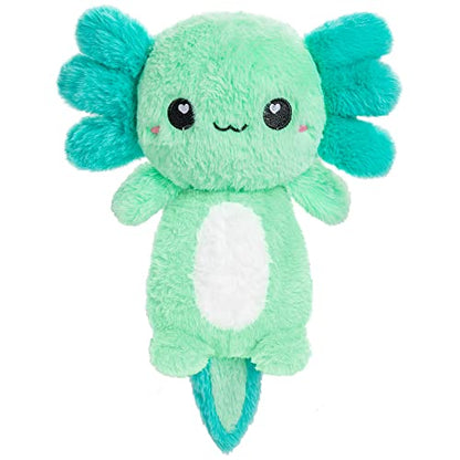 Axolotl Microwavable Unscented Heating Pad for Women and Kids- Cute Soft Cozy Pillow Plush Heatable Warm Stuffed Animals - Kawaii Hot and Cold Plushie Food Toy - Axolotl Gifts for Girls and Boys Mint - style: Mint Axolotl