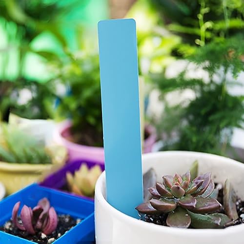 100 Pack Plant Labels- Waterproof Garden Markers, Durable Plant Tags for Seedlings,Vegetables，Indoor & Outdoor Gardening(Blue) - color: Blue