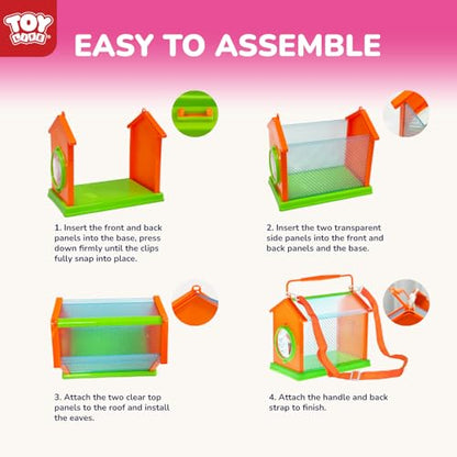 TOY Life Kids Explorer Kit with Bug Catcher for Kids, Bug Catching Kit with Bug Toys, Kid Safari Vest & Hat, Compass, Binoculars, Magnifying Glass, Educational Outdoor Toys Girls Kid Adventure Kit - color: 18 Pcs-pink