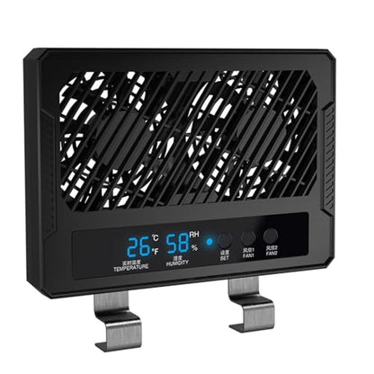 Ventilation Fan for Reptile Enclosure Double Fan for Humid Environments, and