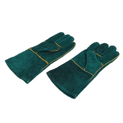Animal Handling AntiBite Gloves for Dog Training Reptile Snake Handlers ScratchProof Bite Resistant Gloves with Reinforced Palm and Cotton Lining (S) - size: S