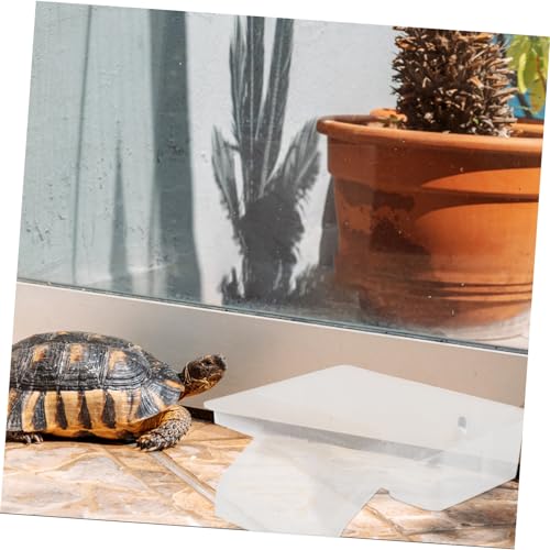 Abaodam Turtle Basking Platform for Reptiles Resting Terrace with Climbing Ramp for Water Turtles Frogs and Lizards Multi Functional Aquarium Decoration and Reptile Tank