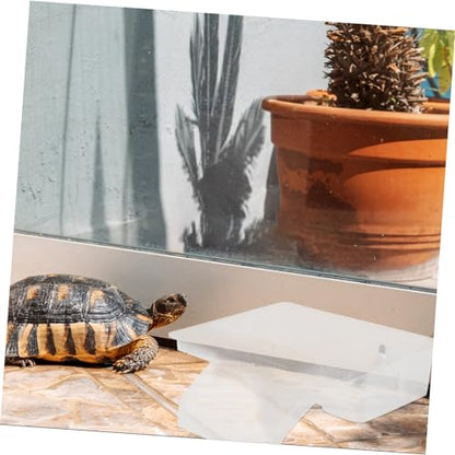 Abaodam Turtle Basking Platform for Reptiles Resting Terrace with Climbing Ramp for Water Turtles Frogs and Lizards Multi Functional Aquarium Decoration and Reptile Tank
