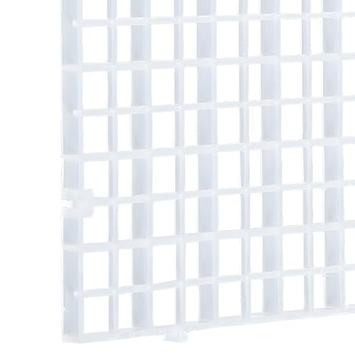 Aquarium Plastic Grid Divider Tray Egg Crate, 2 Pcs S | Grid Isolate Board Divider, Fish Tank Bottom, Black Filter Tray - size: 2 Pcs S