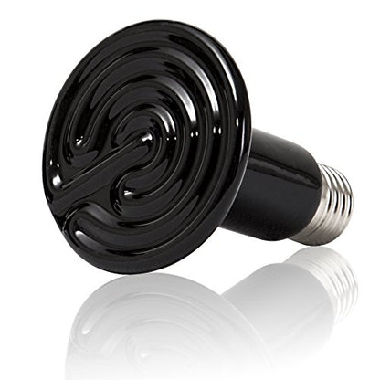 REPTI ZOO Reptile Ceramic Infrared Heat Emitter,110V 100W Infrared Bulb for Reptile Pet Coop and Glass Terrarium - size: 1 Count (Pack of 1)