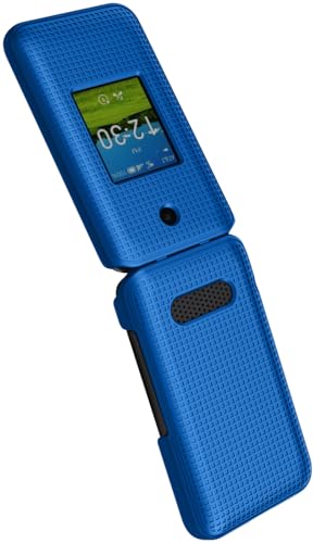 Holster Combo for Cricket Debut Flex Flip Phone Case with Belt Clip - Blue | Also Fits AT&T Cingular Flex 2, For Model U1030AA or U1030AC via 2023 - color: Blue