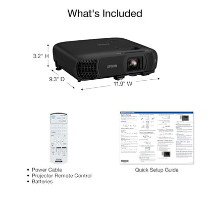 Epson Pro EX9270 Wireless 1080p 3-Chip 3LCD Business Projector | 4100 Lumens Color and White Brightness Built-In Speaker Stream from Phone / Laptop Airplay Miracast 2 HDMI Ports 1.6x Zoom