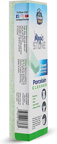 Compac Home Magic-Stone Porcelain Cleaning Stick - Toilet Bowl Cleaner, Handy Toilet Cleaner Easily Scrubs/Removes Stubborn Lime Stains from Porcelain or Bathroom Fixtures, 2 Count - size: 2 Count (Pack of 1), style: Without Handle