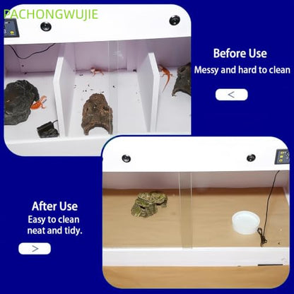 Reptile Terrarium Liner Paper and Disposable Cage Liners - Absorbent for Bird & Parakeets Accessories, Bearded Dragon Tank Accessories, Substrate, Leopard Gecko Tank Paper Mat, Reptile Mat