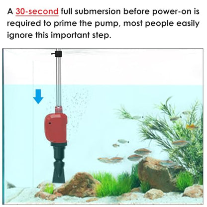 36W Electric Gravel Cleaner for Aquariums, Automatic Fish Tank Vacuum