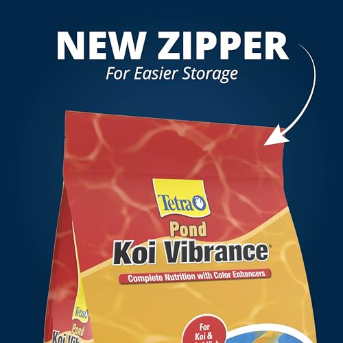Tetra Pond Koi Vibrance Soft Sticks, Floating Pond Fish Food, 5.18 lbs | Daily Diet for Koi Fish and Ornamental Goldfish, Feed When Water is Above 50 Degrees, Highly Digestible, Clean & Clear Water - size: 5.18 Pound (Pack of 1)