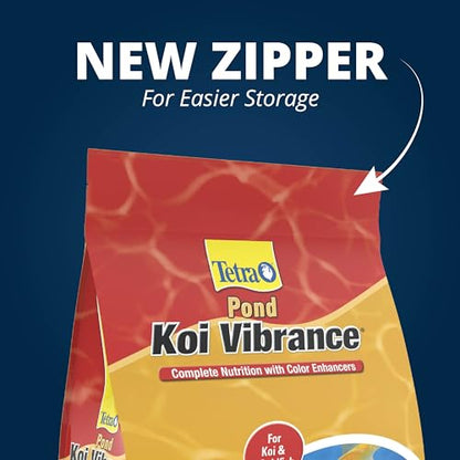 Tetra Pond Koi Vibrance Soft Sticks, Floating Pond Fish Food, 5.18 lbs | Daily Diet for Koi Fish and Ornamental Goldfish, Feed When Water is Above 50 Degrees, Highly Digestible, Clean & Clear Water - size: 5.18 Pound (Pack of 1)