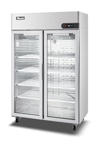 C-2FG-HC Two Glass Door Reach-In Freezer, 49 cu/ft, Stainless Steel Interior and Exterior, Auto Defrost, Digital Temperature Display, Door Locks