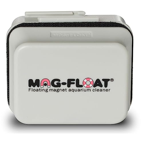 Large Glass Floating Algae Scraper 350 w/Scraper Blade Attachment | Magfloat Magnetic Fish Tank Cleaner | Magnet Scrubber Brush Cleaning Tool for Aquarium - size: Large