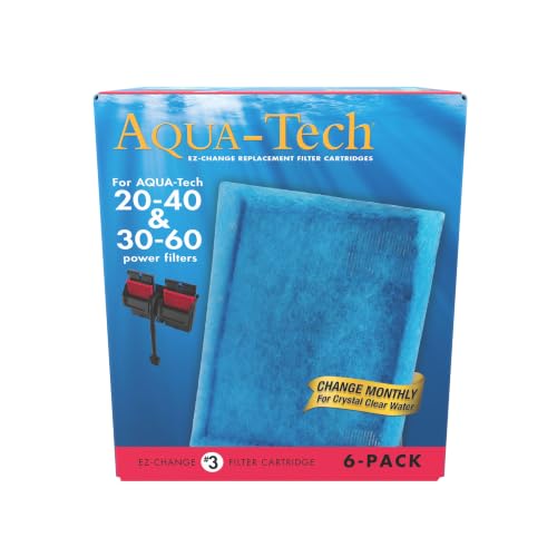 Aqua-Tech EZ-Change Aquarium Replacement Filter Cartridge EZ #3 - 6 Count - size: EZ Change # 3 - 6-pack