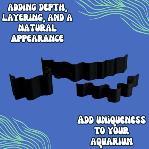 REEFSHAPE Aquarium or Terrarium Substrate Cliffs Combo Pack, Black | Separate Substrate Layers, Create Cliffs & Depth, Made in USA, Cliff Combo - color: Cliff Combo, Black