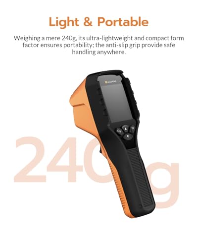 GT14S Thermal Imaging Camera, Thermometer Mode, Ultra-Light 240g | 4°F~1022°F Range, 14H Runtime, Live Tracking with Edge-Enhanced Display, Infrared Camera for HVAC/Electrical Inspection