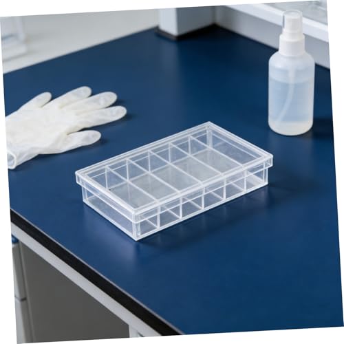 MAGICLULU Acrylic Incubation Tray for Laboratory Use with 6-Compartment Design and Lid, Tight Seal, Easy Clean Specimen Observation Box for Hatching and Raising Aquarium Fry, 6.6x3.8 Inches