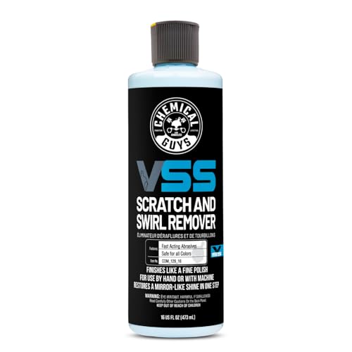 Chemical Guys, VSS One-Step Scratch & Swirl Remover, Cut & Polish, 16 oz | Cuts scratches and swirls then finishes to a high gloss in one step, safe on clear coat and ceramic paint