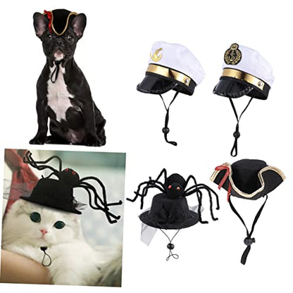 Happyyami Pet Hat Pet Posing Puppy Posing Reptile Water Dispenser Hats Dogs Costumes for Cats Cat Cosplay Hat Halloween Costumes Deviled Egg Container Bonnets Caps Pirate Accessories Mermaid