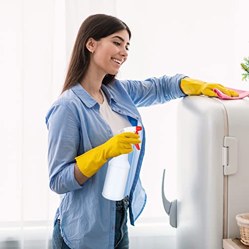 18 Pack Spray Bottles in Bulk,16 oz Plastic Empty Clear Spray Bottles for Cleaning Solution Leak Proof Refillable with Label Funnels and Adjustable Nozzle for Home Gardening Commercial