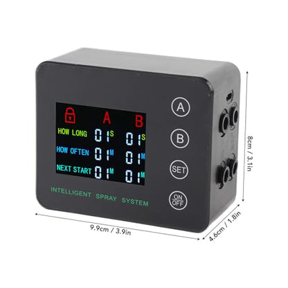 Ejoyous Automatic Reptile Humidifier Fogger, Equipped with Color Screen Display and Adjustable Nozzles, Suitable for Terrariums and Aquariums