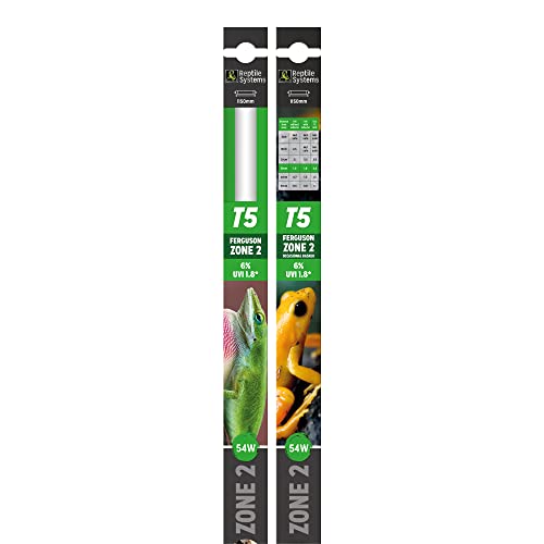 Reptile Systems T5 Ferguson Zone 2 Reptile Lamp – 48-in, 54-watt – Light for Reptiles, Chameleons & Geckos – Ideal for Tanks & Vivariums