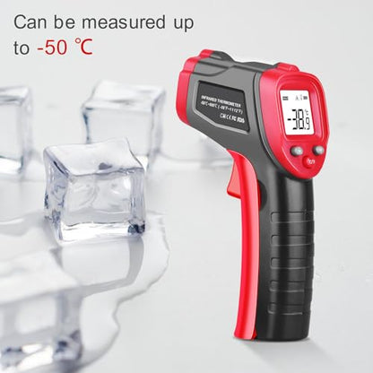 Infrared Thermometer Gun, Non-Contact Laser Thermometer Temperature Gun -58℉～1112℉, Adjustable Emissivity Temp Gun Thermometer, Temperature Measurement Gun for Cooking, BBQ, Pizza Oven - color: 1112℉/600℃