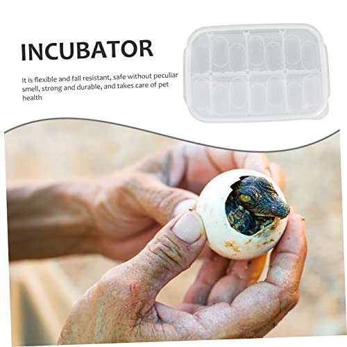 Professional Reptile Breeding Box Durable Egg Incubator Case for Hatching Geckos Lizards and Turtles Lightweight Design for Easy Use and Protection - color: White