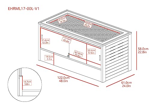 New Age Pet ECOFLEX Two Large Reptile Enclosures with Matching Stacker and Cabinet Stand Set in Grey - color: Grey, size: Large