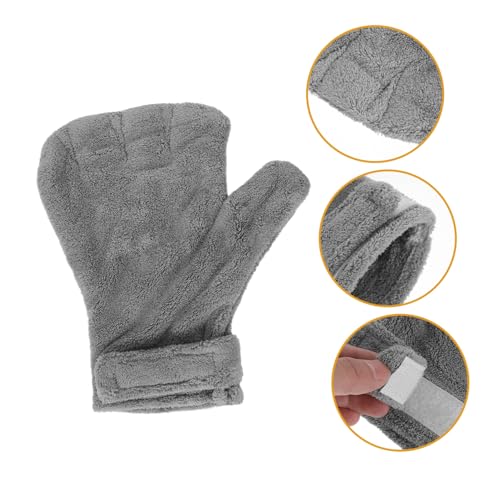 Hamster Anti-bite Gloves Bite Proof Pet Protective Gloves for Small Animals Gray for Handling Birds Parrots Chinchillas Safe Animal Care