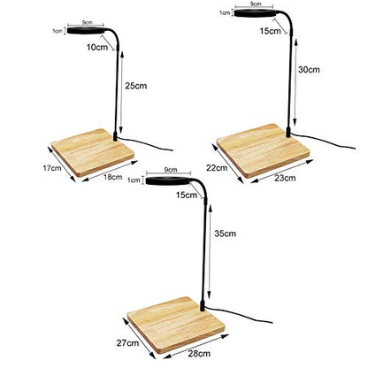 Full Spectrum LED Aquarium Light, 360-degree Adjustable LED Light with Bamboo Board, Miniature Landscape USB Powered Lamp for Plant, Fish Tank, Potted Plants(Size:S) - size: S