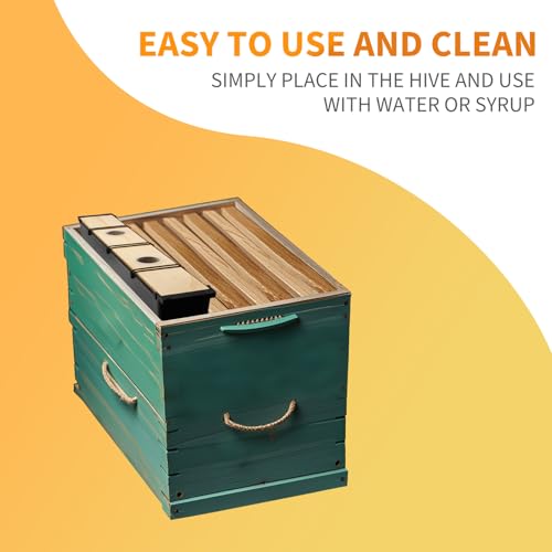 2 Pack 4L Bee Pro Feeder,Frame Feeders for Bee Hive Bee Watering Station,Beehive Frame Feeder Deep Frame Water Feeder for Hive Tool Beekeeping Supplies