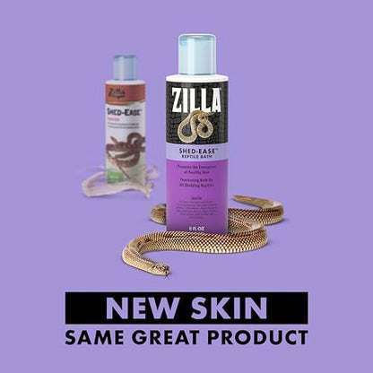 Zilla Shed-Ease Reptile Bath, Shedding Support and Penetrating Bath for All Lizards and Snakes - size: 8 Fl Oz (Pack of 1)