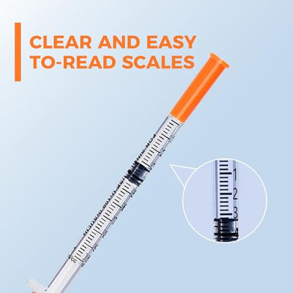 1ml/cc 29G 5/16" Syringe, Lab Syringes, 100 pack - style: 1ml/cc 29G 5/16"