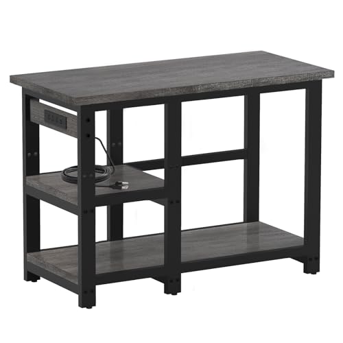 AQQA Aquarium Stand 31×18 Inch, 620LBS Heavy Duty Metal Frame | 3-Tier Storage Shelves Fish Tank Stand, 5-in-1 Outlets, Ideal for Aquariums, Reptiles, Terrariums for 35-40 Gallon Tanks - size: M for 35-40 Gallon (With power outlet)