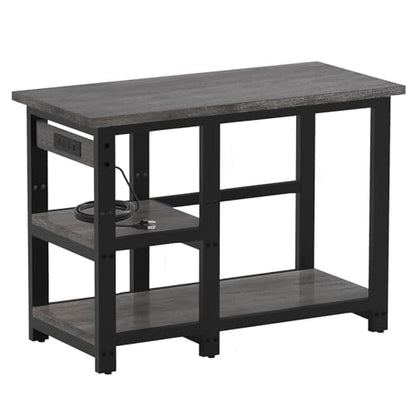 AQQA Aquarium Stand 31×18 Inch, 620LBS Heavy Duty Metal Frame | 3-Tier Storage Shelves Fish Tank Stand, 5-in-1 Outlets, Ideal for Aquariums, Reptiles, Terrariums for 35-40 Gallon Tanks - size: M for 35-40 Gallon (With power outlet)