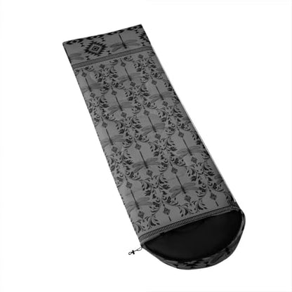 Erosebridal Death Head Moth Kids Sleeping Bag Bohemian Aztec Wearable Camping Blanket for Hiking Travel Hunting Sleep Bag - color: Grey Rustic Dragonfly