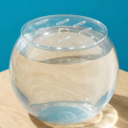 Round Clear Tank Lid - Round Aquarium Lid 3.94 Inch Tank Protective Cover - Replacement Accessories for Fish Bowl Terrarium - size: 10.00X10.00X0.30CM