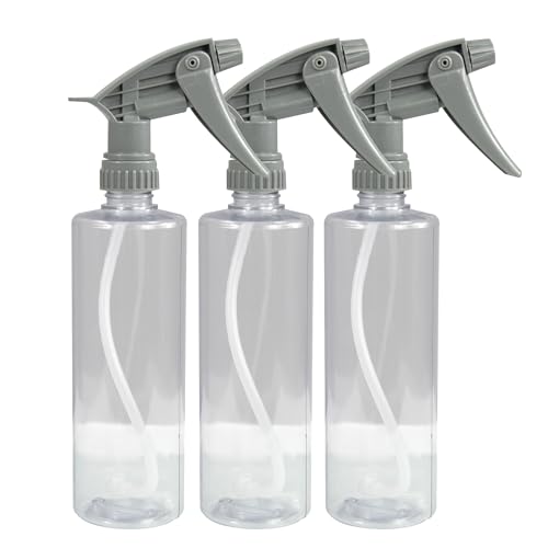 Chemical Guys, Heavy Duty Spray Bottle & Trigger Sprayer, 16 oz, 3 Pack | Chemical-resistant Viton-seal bottles with adjustable mist-to-stream nozzles for cleaners and degreasers, three pack - size: 16ounce(3pack)