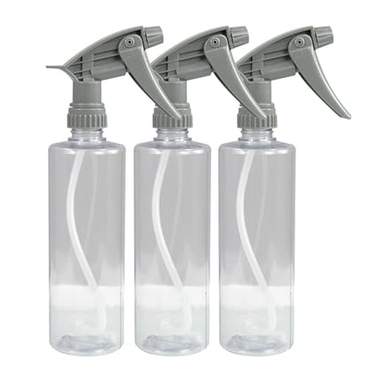 Chemical Guys, Heavy Duty Spray Bottle & Trigger Sprayer, 16 oz, 3 Pack | Chemical-resistant Viton-seal bottles with adjustable mist-to-stream nozzles for cleaners and degreasers, three pack - size: 16ounce(3pack)