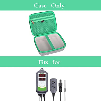 Hard Carrying Case Fits for Inkbird ITC-308 Digital Temperature Controller, EVA Portable Storage Case Shockproof, Case Only Black