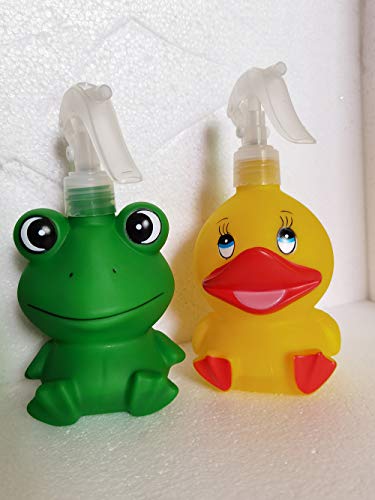 Cute Plastic Spray Bottle Duck Frog Cartoon Animal Garden Spray Bottle, Cleaning Liquid Spray Bottle, Empty Spray Bottles for Flowers Plants Gardens, Cleaning Houses and Cars (Duck) - color: duck