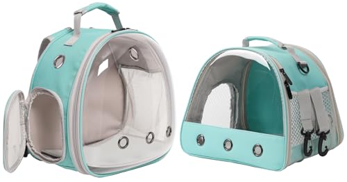Bearded Dragon Carrier,Lizards Travel Bag, Small Animal Travel Carrier for Hedgehog Rat Parrot Bird, Portable Guinea Pig Travel Carrier for 2 - color: Green
