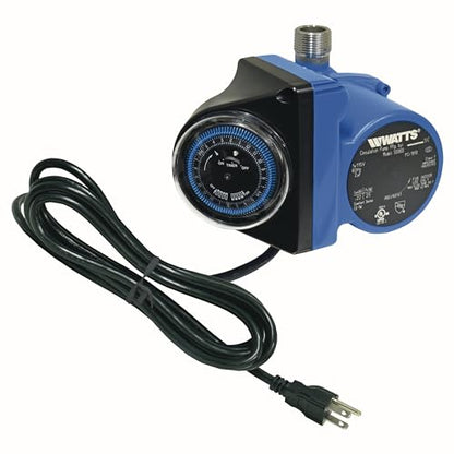 Watts Hot Water Recirculation System with Programmable Timer for Tank Water Heaters, Instant Hot Water, 120V Pump, 10 ft Cord, 2 Adapters, Sensor Valve, Mounting Screws, 2 Supply Lines (0955800) - style: Pump